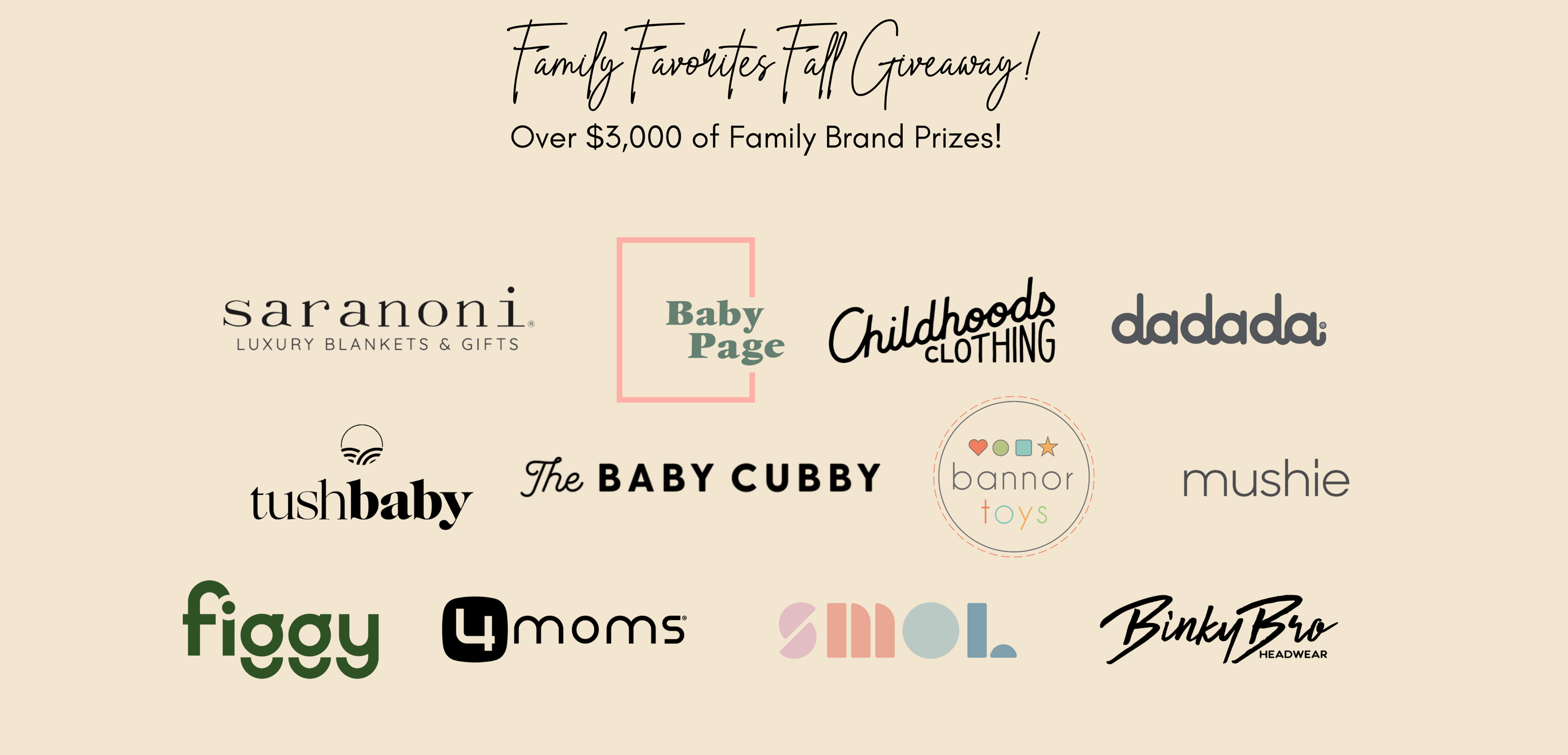 family favorites fall giveaway 2023 Saranoni